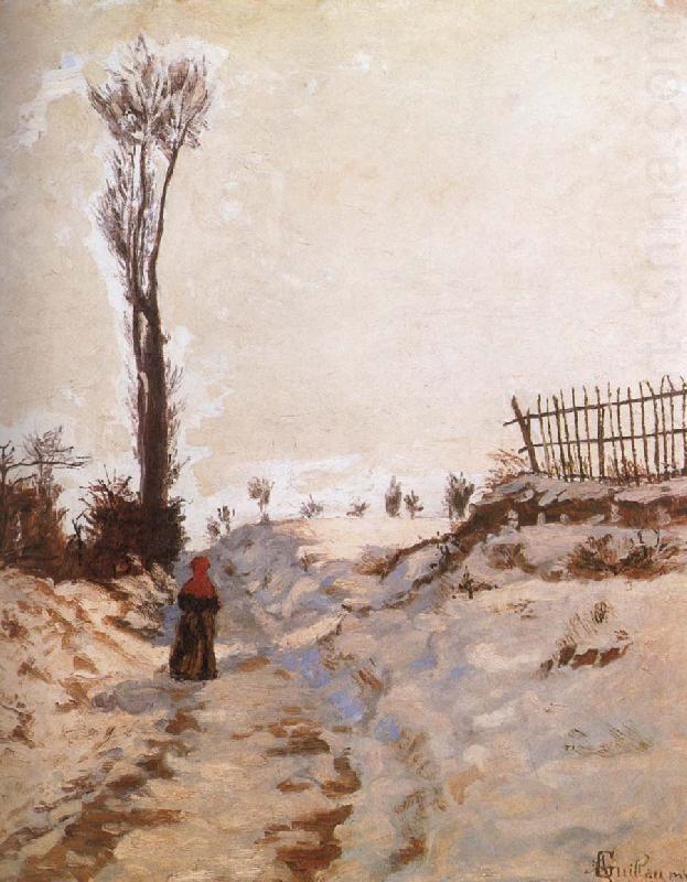 Armand guillaumin A Path in the Snow oil painting picture